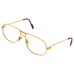 Cartier, Cartier Frames, C 1970, Gold Frames, Cartier Gold Eye Glasses, Retro