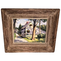 Vintage New England Summer Home Painting
