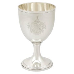 Antique Victorian 1870 Sterling Silver Goblet by Alexander Macrae
