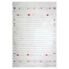 1920s Indian Cotton Dhurrie Flat-weave Carpet ( 9'7" x 14'7" - 292 x 444 cm )