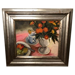 Retro 1977 Still Life of Marigolds by Arlene Skutch