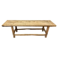 Vintage Organic Farm or Work Table from 18th Century, France