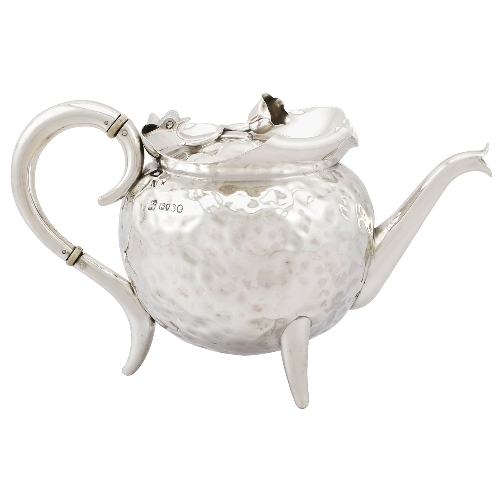 Antique Victorian Sterling Silver Teapot at 1stDibs