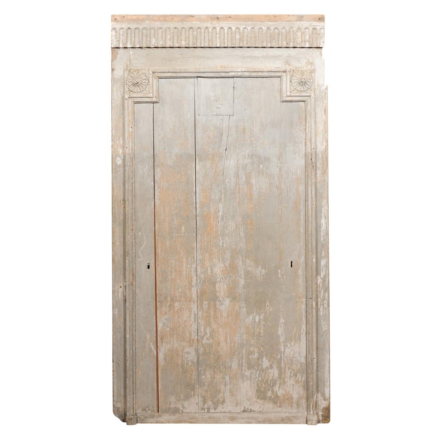 Late 18th Century French Painted Architectural Panel For Sale