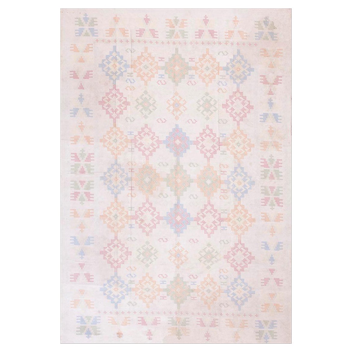 Indischer Dhurrie-Teppich aus Baumwolle des frühen 20. Jahrhunderts ( 6' x 9' - 183 x 274) im Angebot