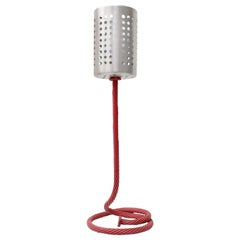 Lámpara de sobremesa de metal barnizado y aluminio de Carmelo La Gaipa, Italia, 2019