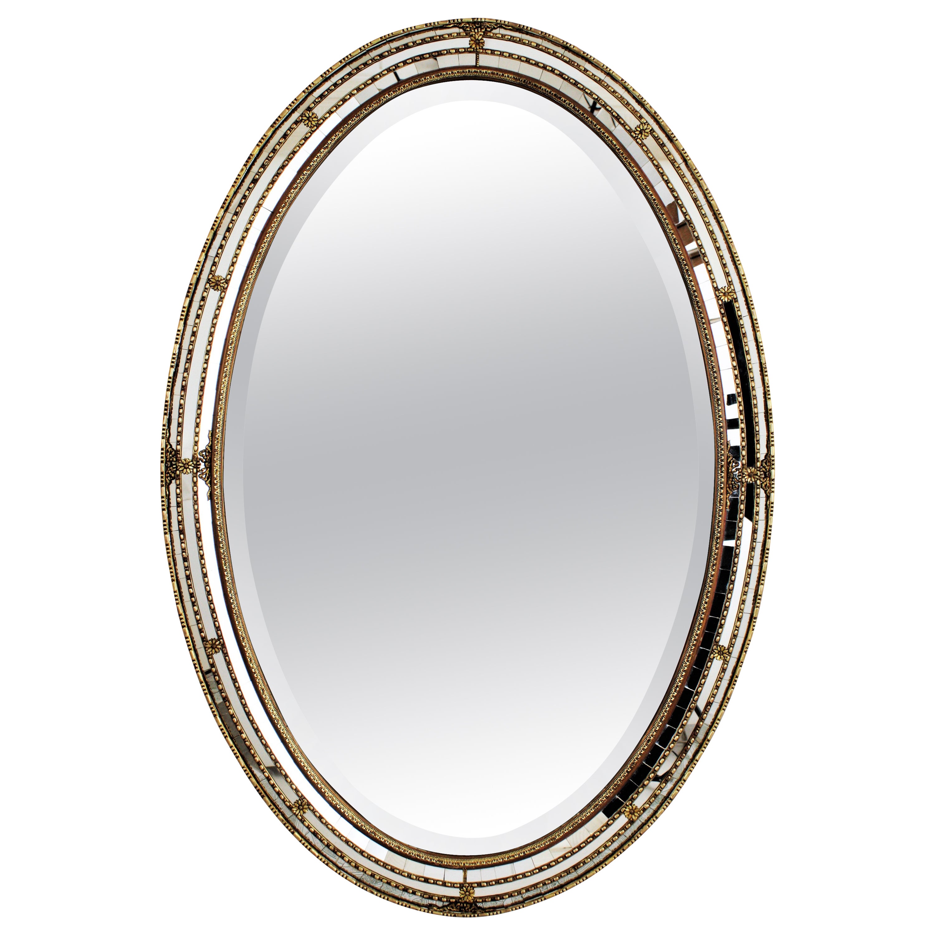 Style Oval Mirror at 1stDibs
