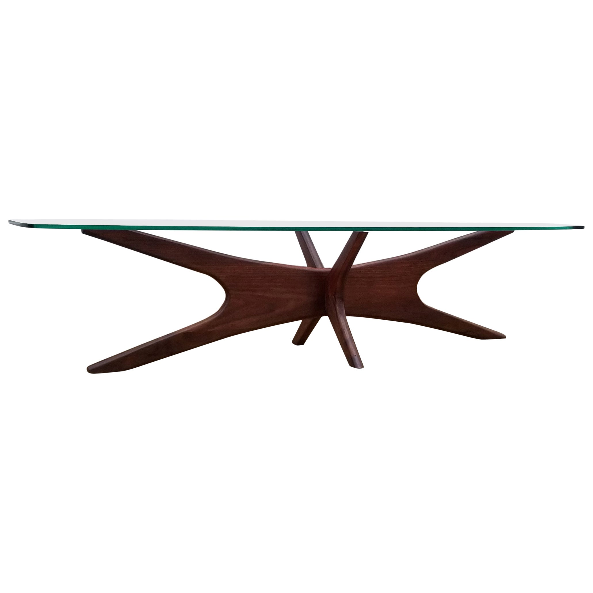 Asymmetric MarbleTop Coffee Table by Adrian Pearsall For Sale at 1stDibs