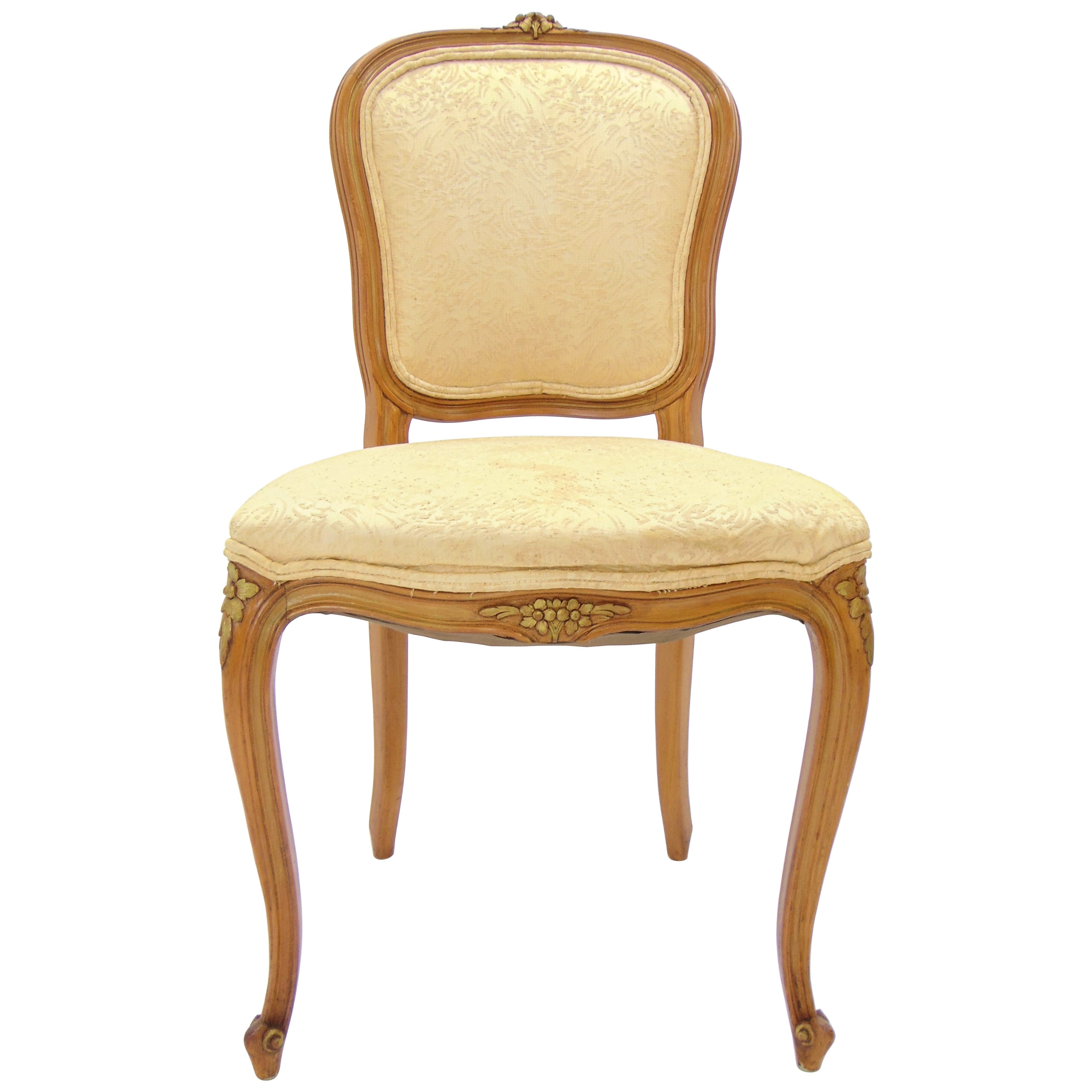 Set of 8 Schumacher Provincial Wood Chinoiserie Dining Chairs by