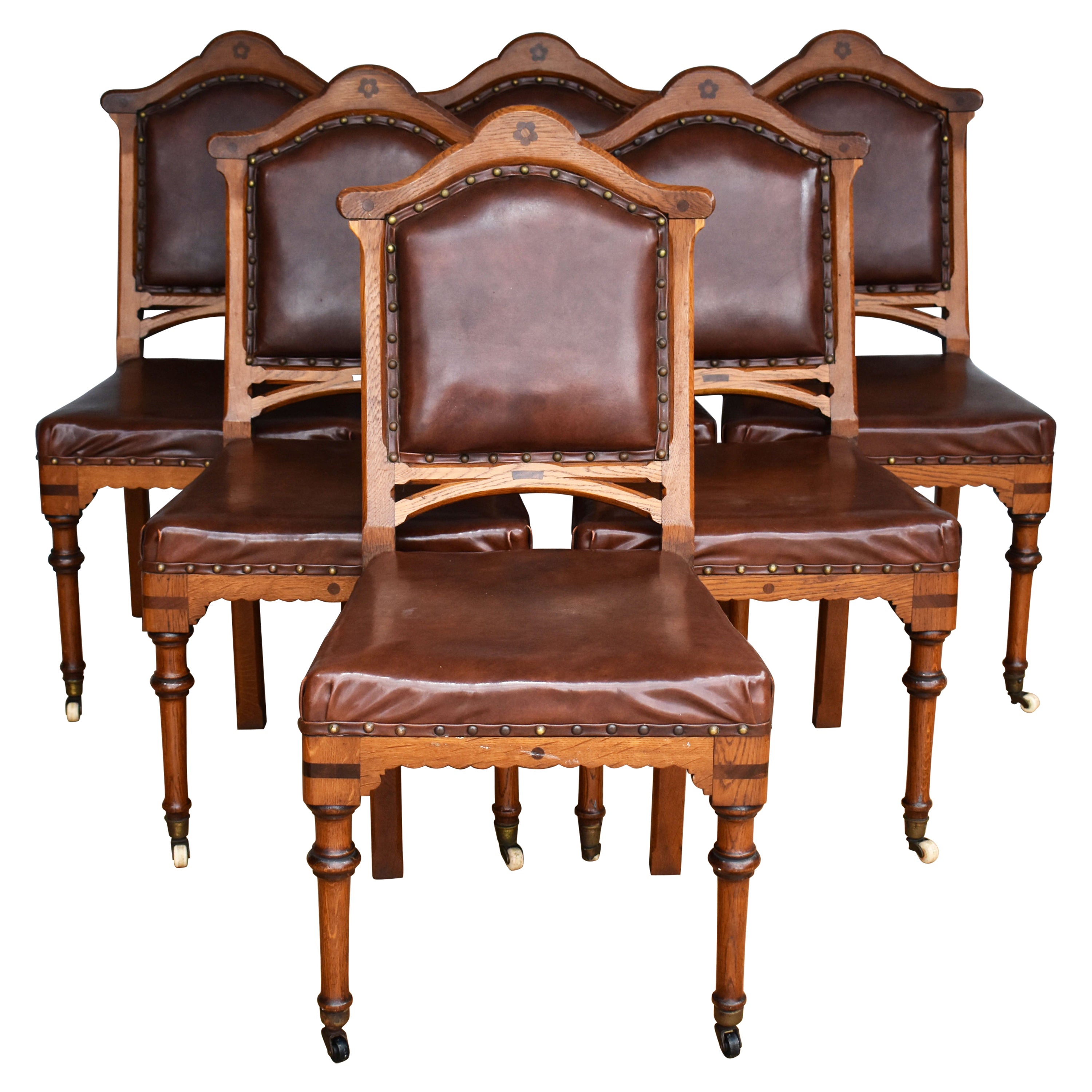 19th Century Set of Four English Cottage Chairs at 1stDibs