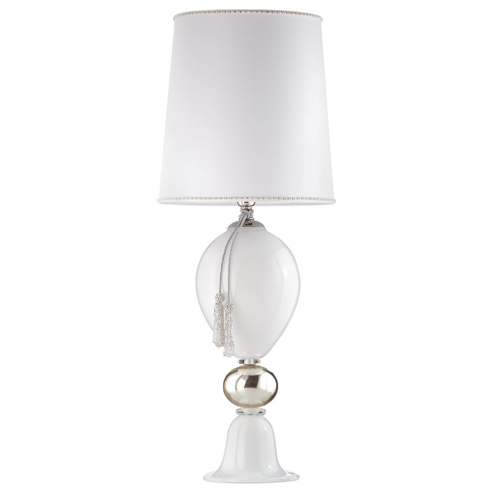 Lampe de table blanche Lady Murano