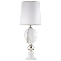 Lady Murano White Table Lamp
