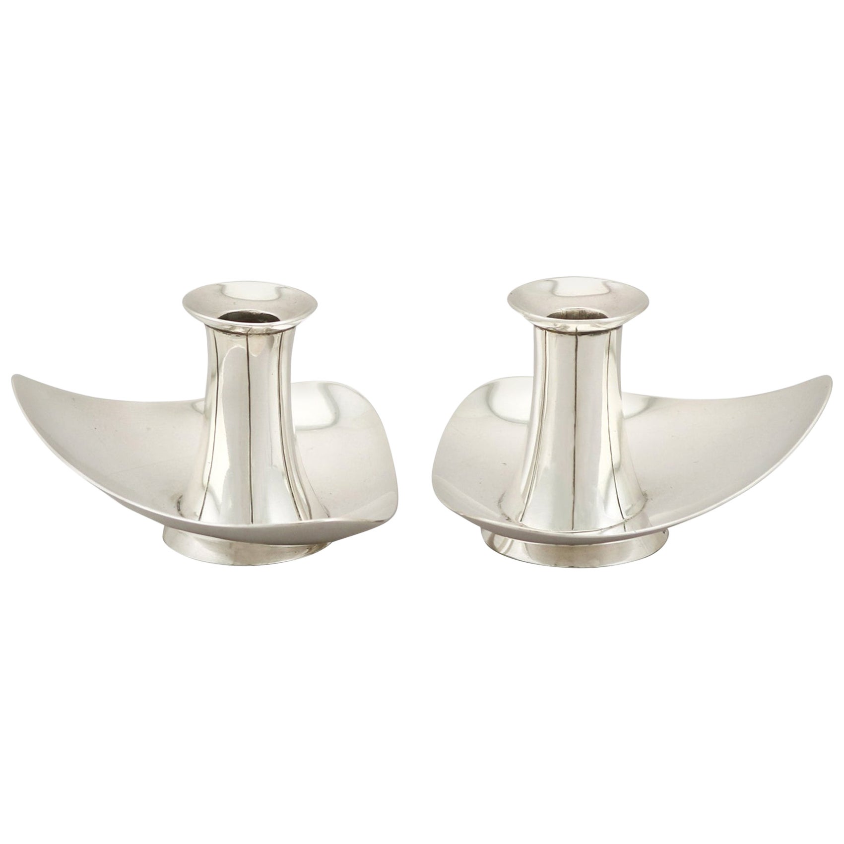 JacobeanStyle Sterling SilverMounted Open Wood Barley Twist