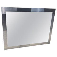 Used 1970s Paul Evans Cityscape Wall Mirror Brushed Steel