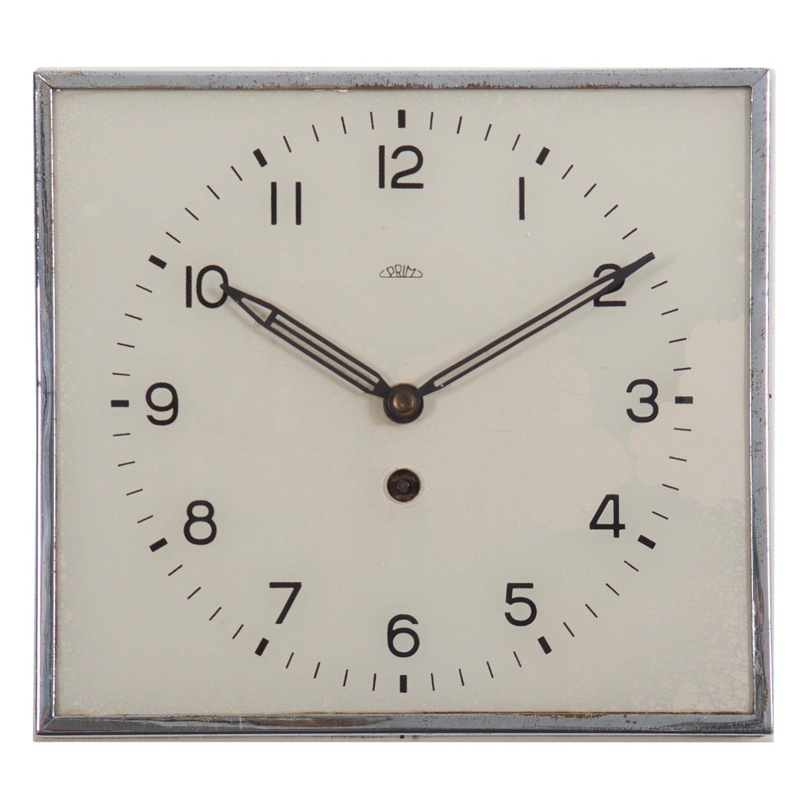 Beautiful Large Bauhaus Wall Clock by Prim For Sale at 1stDibs