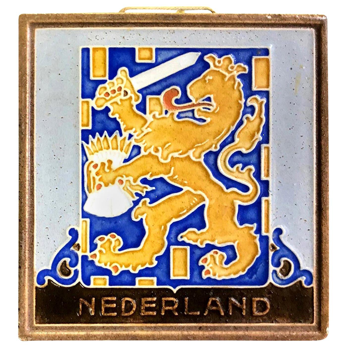 Delft Westraven "Nederland" Holland Ceramic Pottery Tile