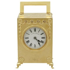 Antique Edwardian 1900s Sterling Silver Mantel Clock by Mappin & Webb Ltd