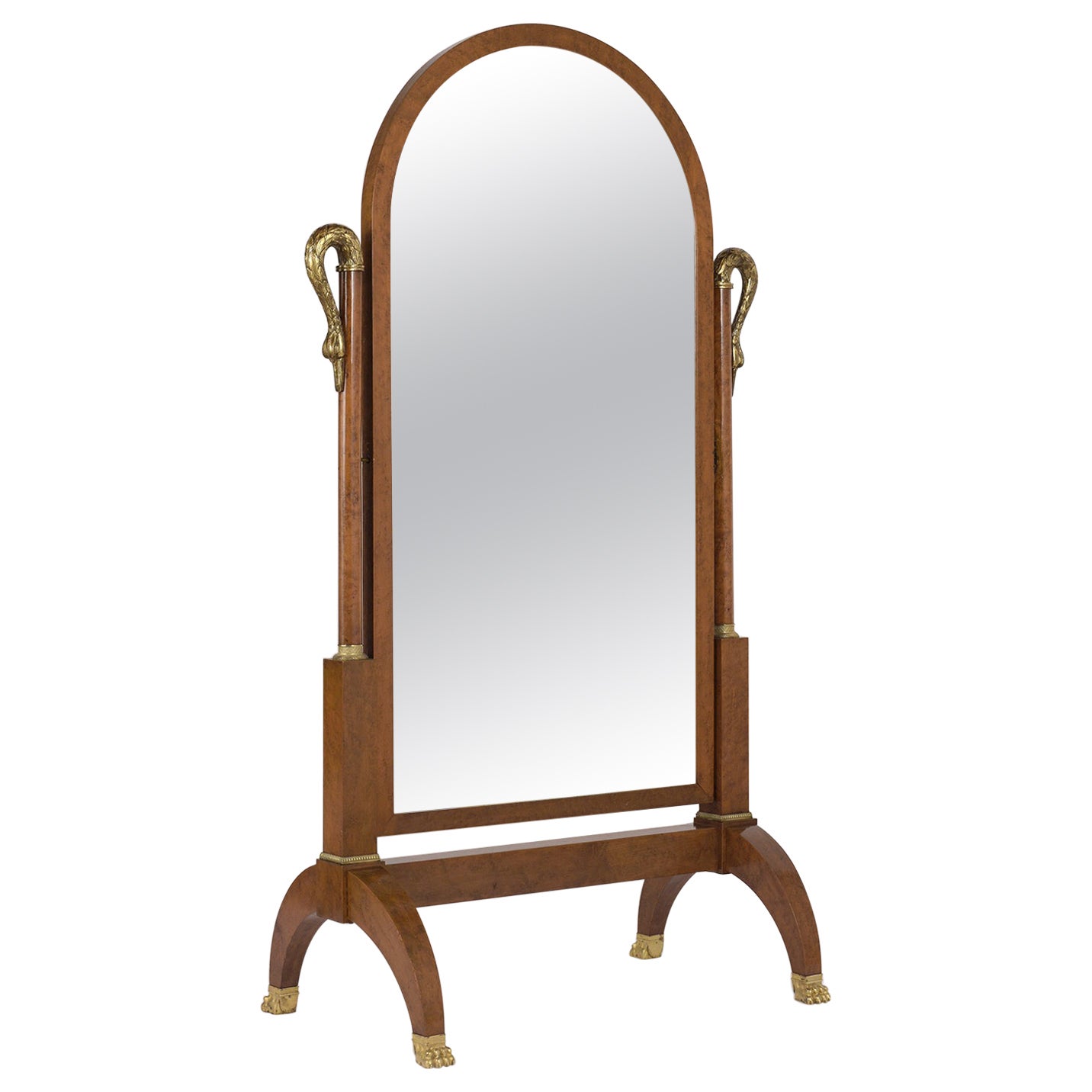 French Jansen Style Cheval Mirror at 1stDibs