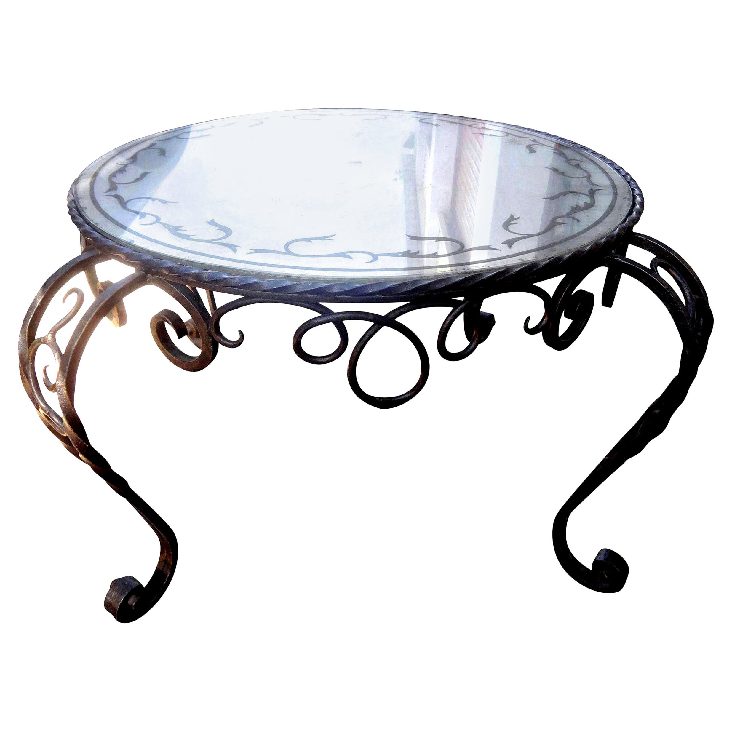 Wrought Iron Table Base For Sale at 1stDibs