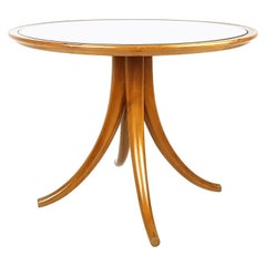 Mirrored Glass & Wood '40s Coffee Table Attrib. to P. Chiesa for Fontana Arte