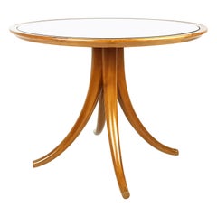 Mirrored Glass & Wood '40s Coffee Table Attrib. to P. Chiesa for Fontana Arte