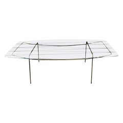 Italienischer Cocktailtisch aus Bronze und Glas:: inspiriert von Gio Ponti