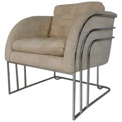 George Mergenov for Weiman/Warren Lloyd Chrome Lounge Chair