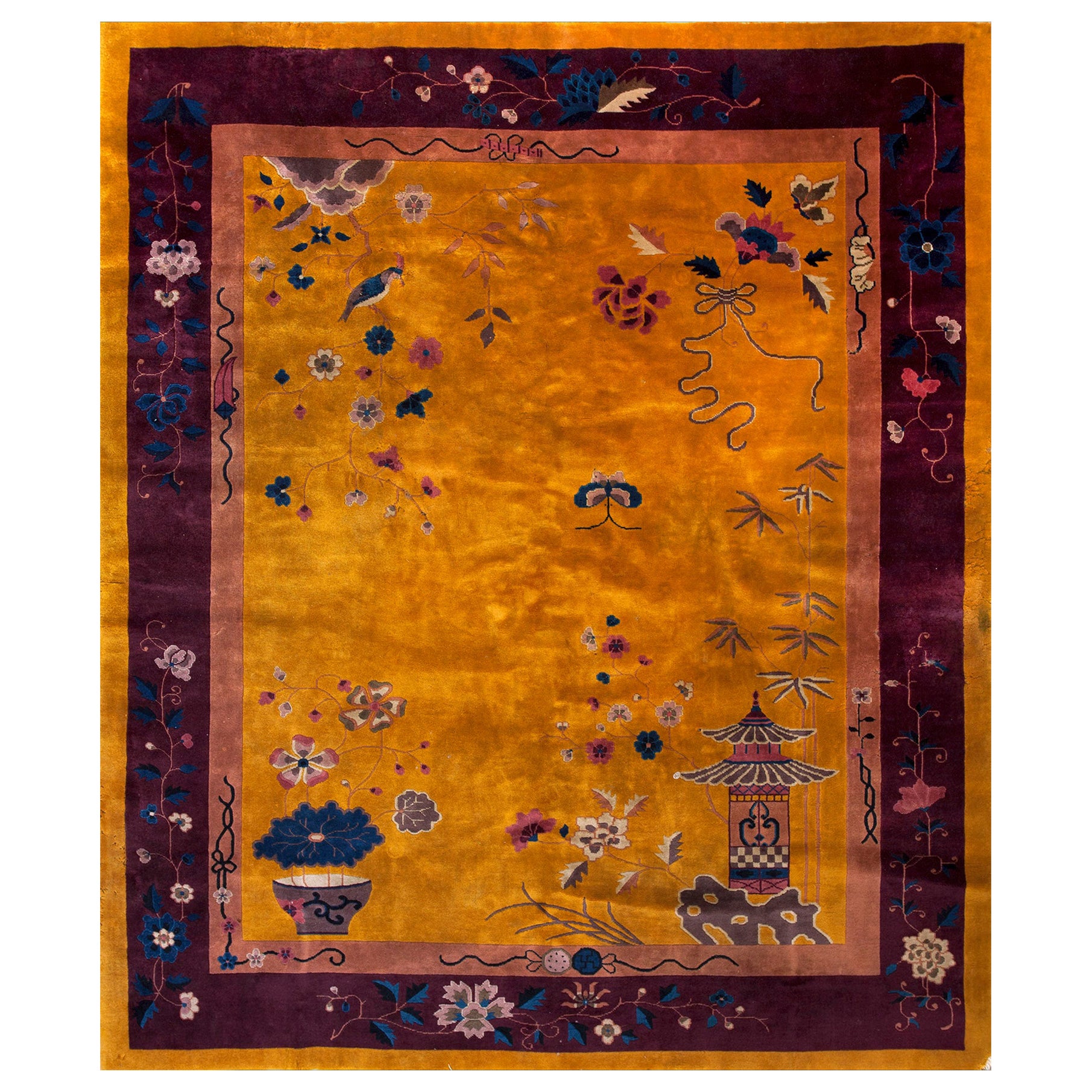 Antique Chinese Rug For Sale at 1stDibs