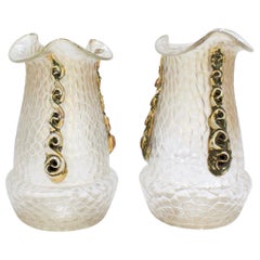 Paire de vases Art Nouveau Kralik Loetz de type Rigaree