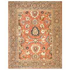 Antique Sultanabad Persian Rug 9' 4" x 11' 7"