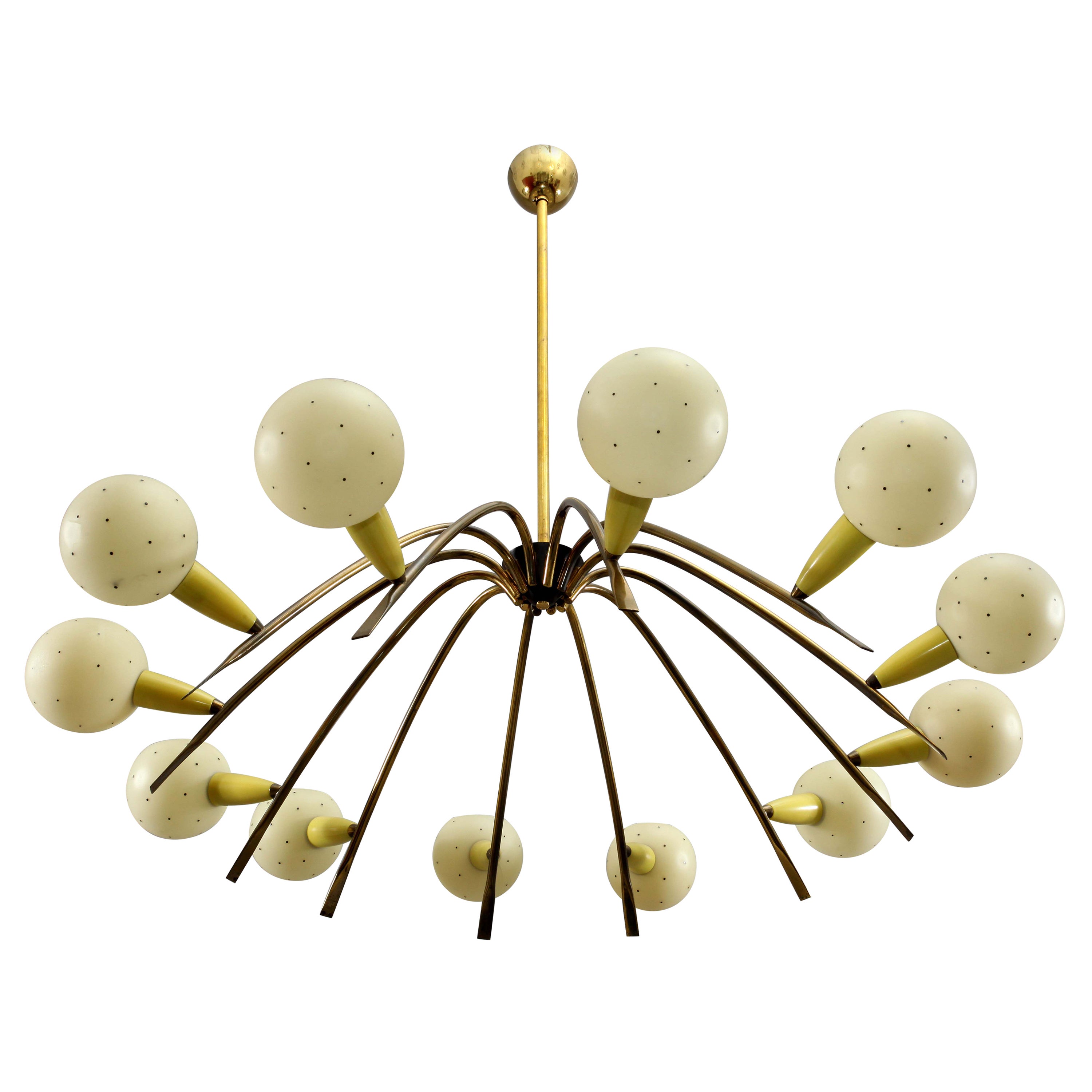 Charming Stilnovo Sputnik Chandelier at 1stDibs