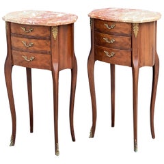 French Inlaid Nightstands or Bedside Tables, 'Individually Priced'