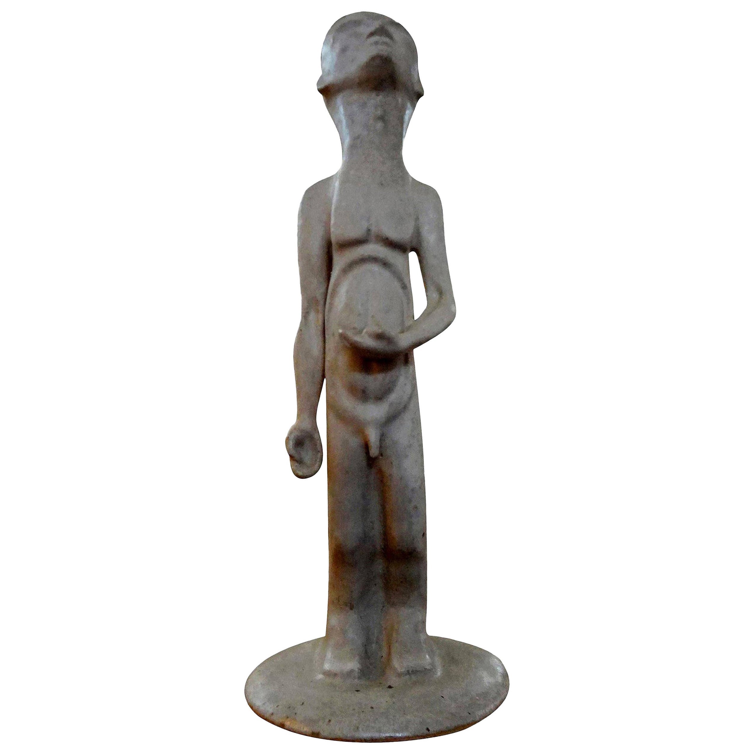 Mid-Century Modern Sculpture in the Manner of Amedeo Modigliani For Sale