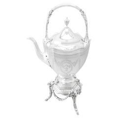 Victorian Sterling Silver Spirit Kettle by Barnard & Sons Ltd