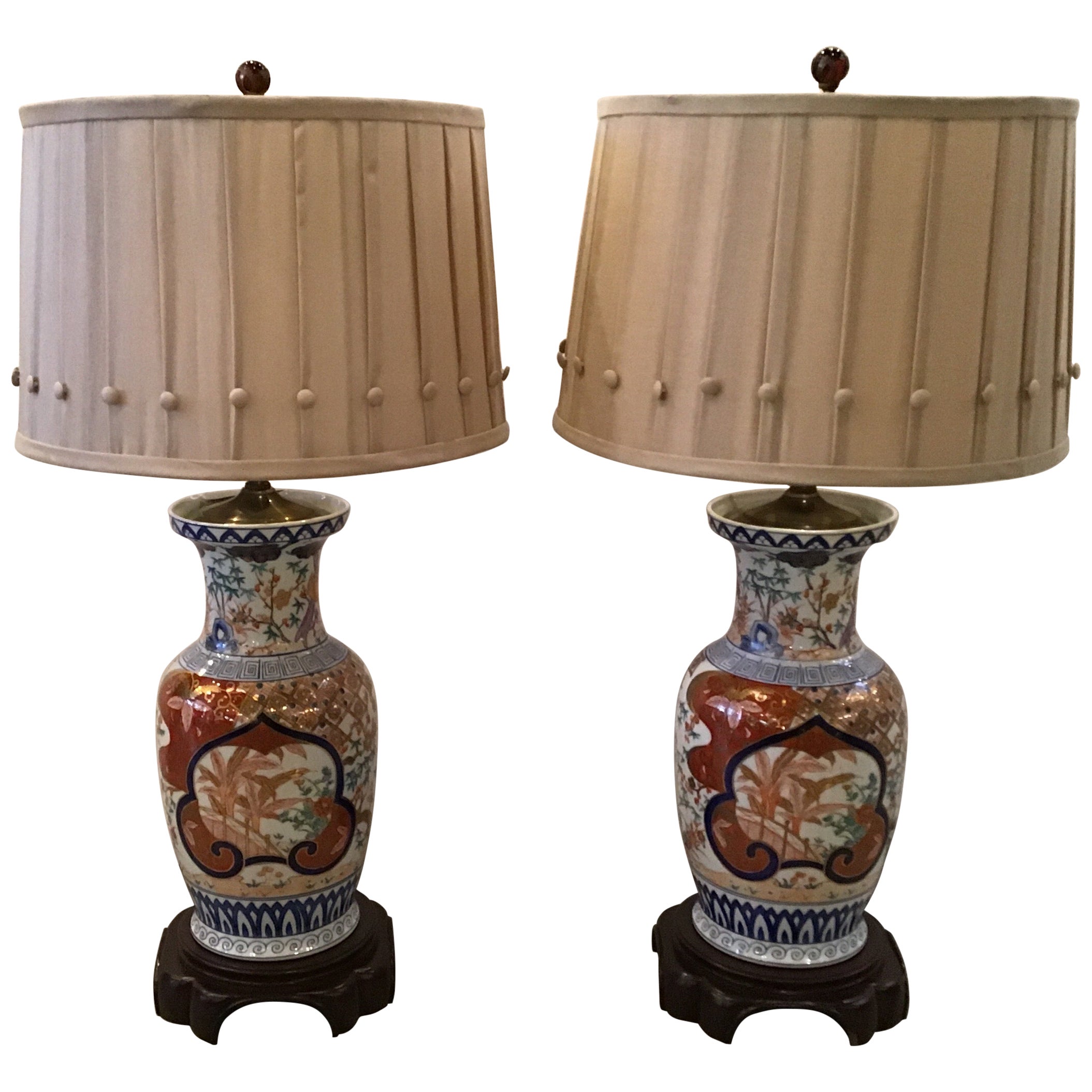 Japanese Porcelain Table Lamp at 1stDibs