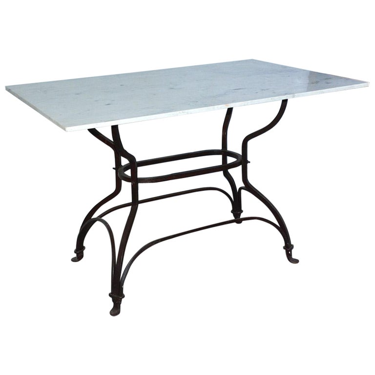 Indoor or Outdoor French Bistro Garden Table For Sale