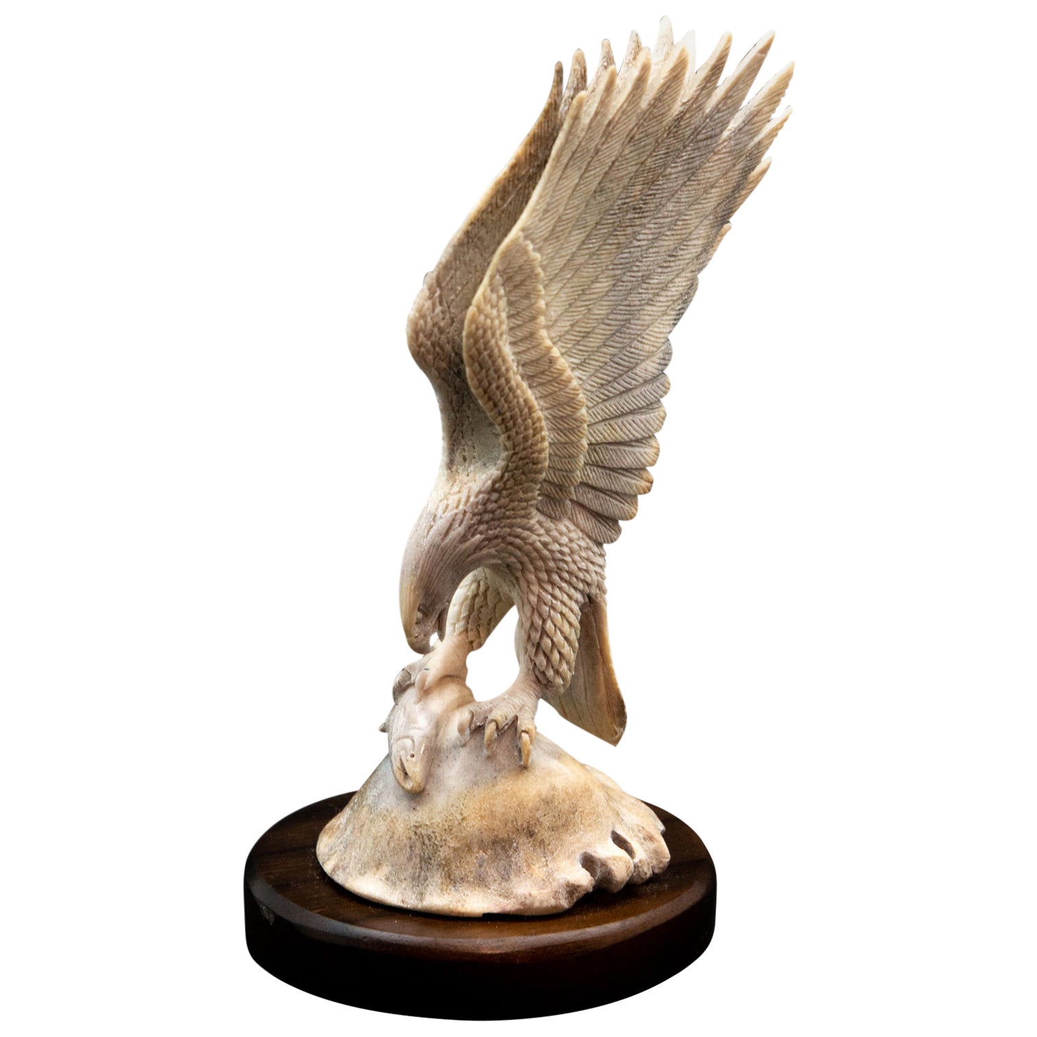 Brass American Bald Eagle Sculpture For Sale at 1stDibs