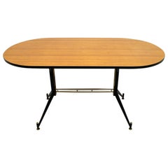 Vintage Ignazio Gardella Mid-Century Modern Italian Oval Table, 1950