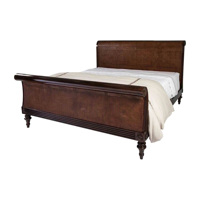 Maple Platform California King Bed with Floating Nightstands by Gerald