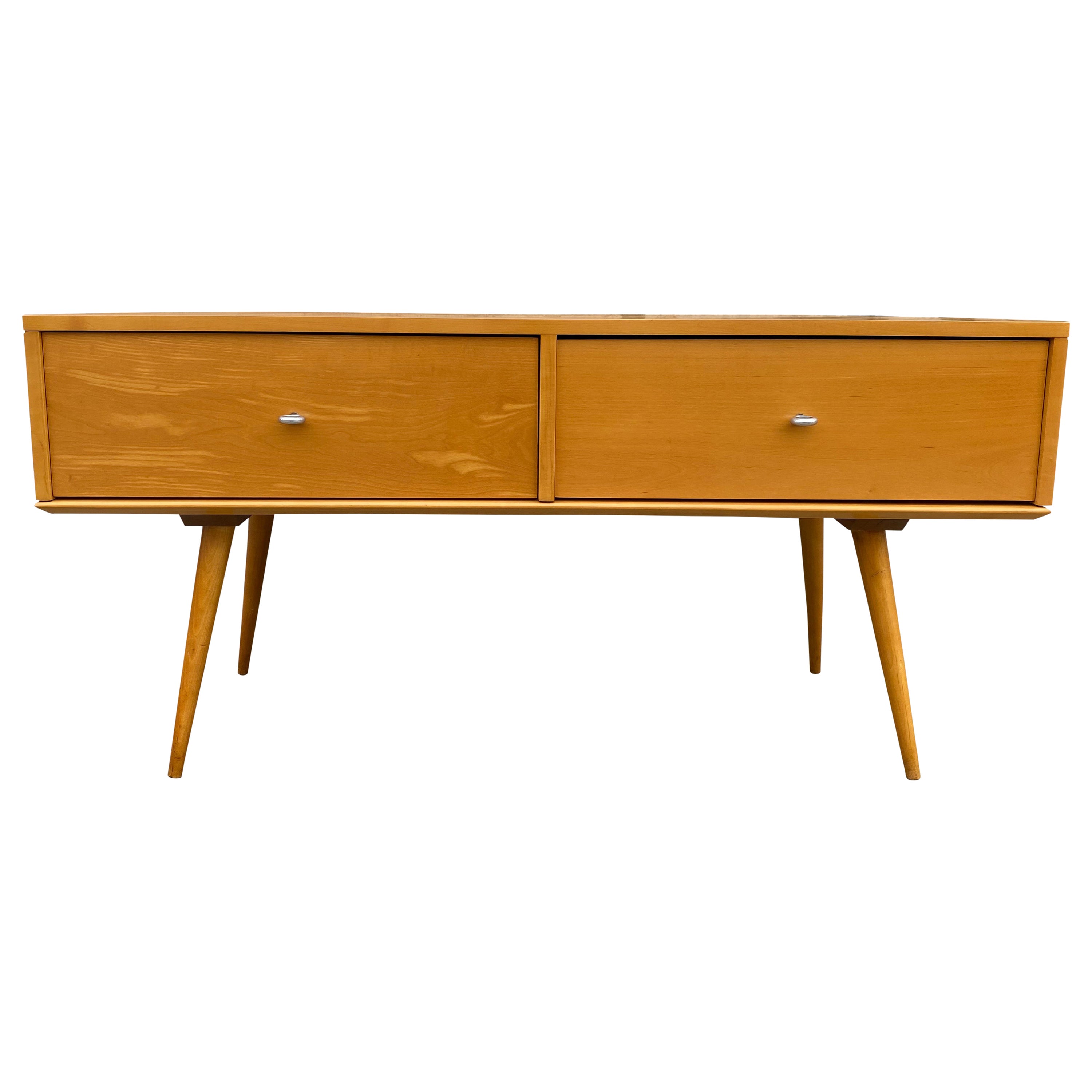 White FourDrawer Low Dresser by Kroehler Furniture at 1stDibs