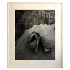 Cliff Watts große Silber-Gelatine-Fotografie Druck von nackten Mann am Strand