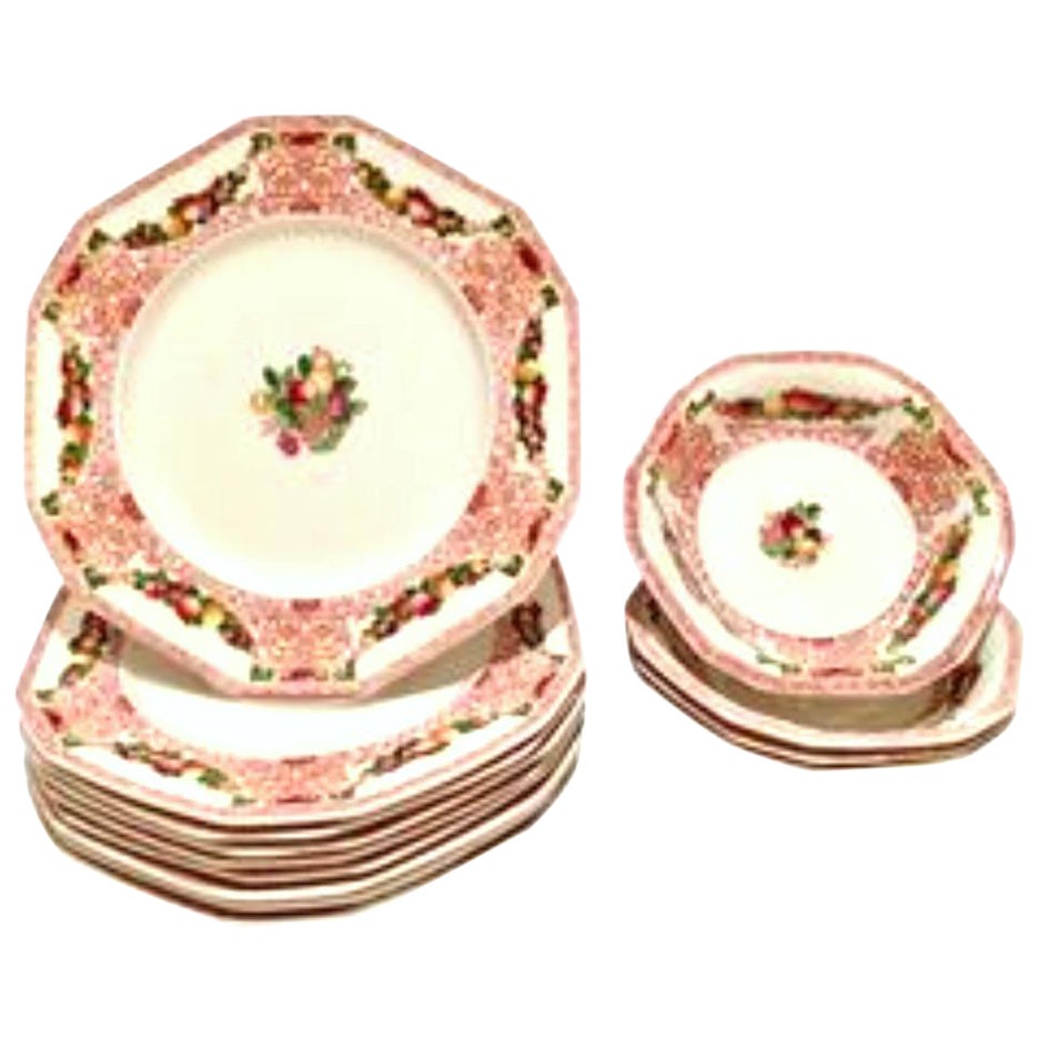 1970s English Staffordshire Dinnerware "Fair Winds" by, Alfred Meakin