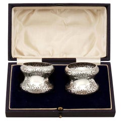 Antique Edwardian Sterling Silver Napkin Rings