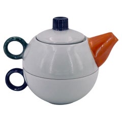 Rare Postmodern Single Cup Stackable Tea Pot by Mariage Freres, France