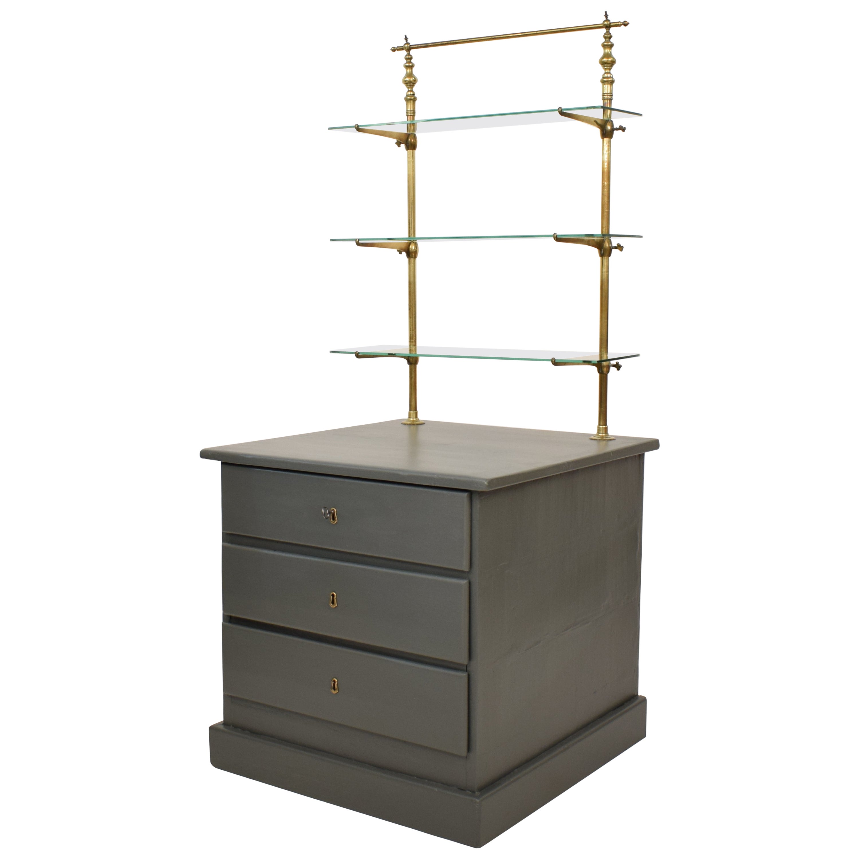 Antique 19th Century Bistro Shelf for Atop a Counter Space For Sale at