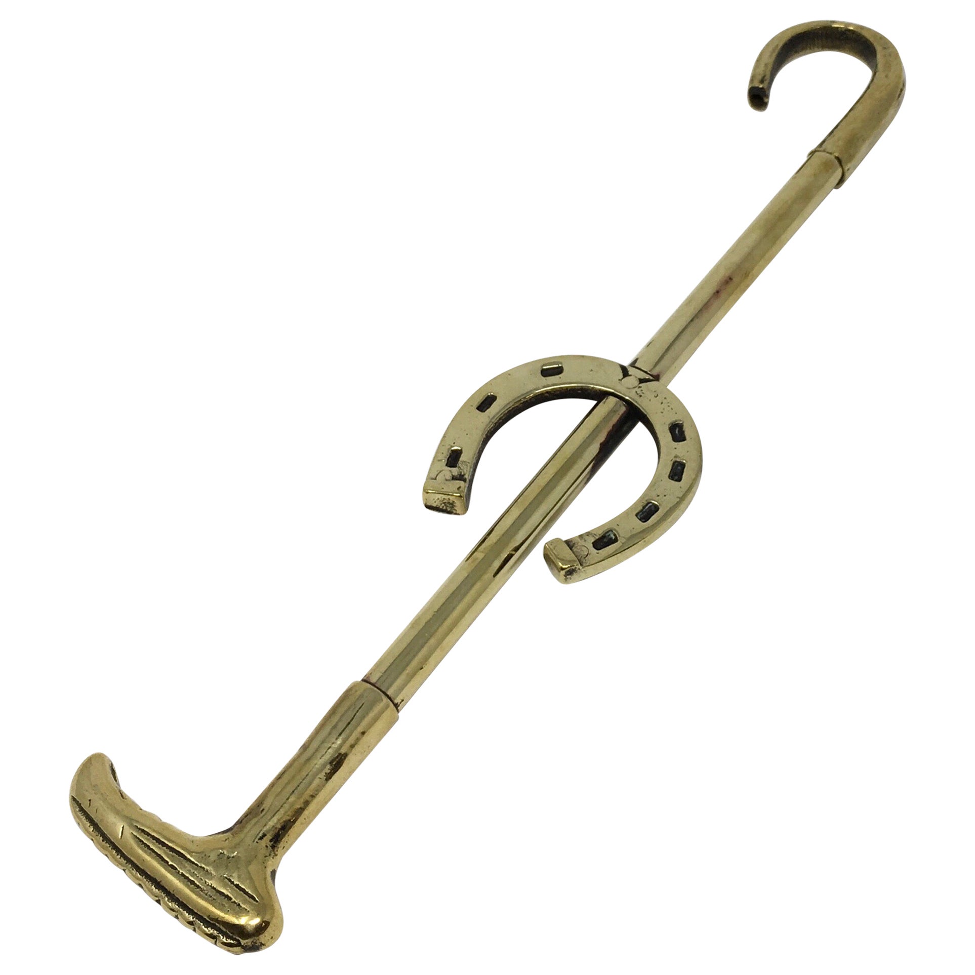 Antique English Brass Boot Jack, circa 1870 For Sale at 1stDibs