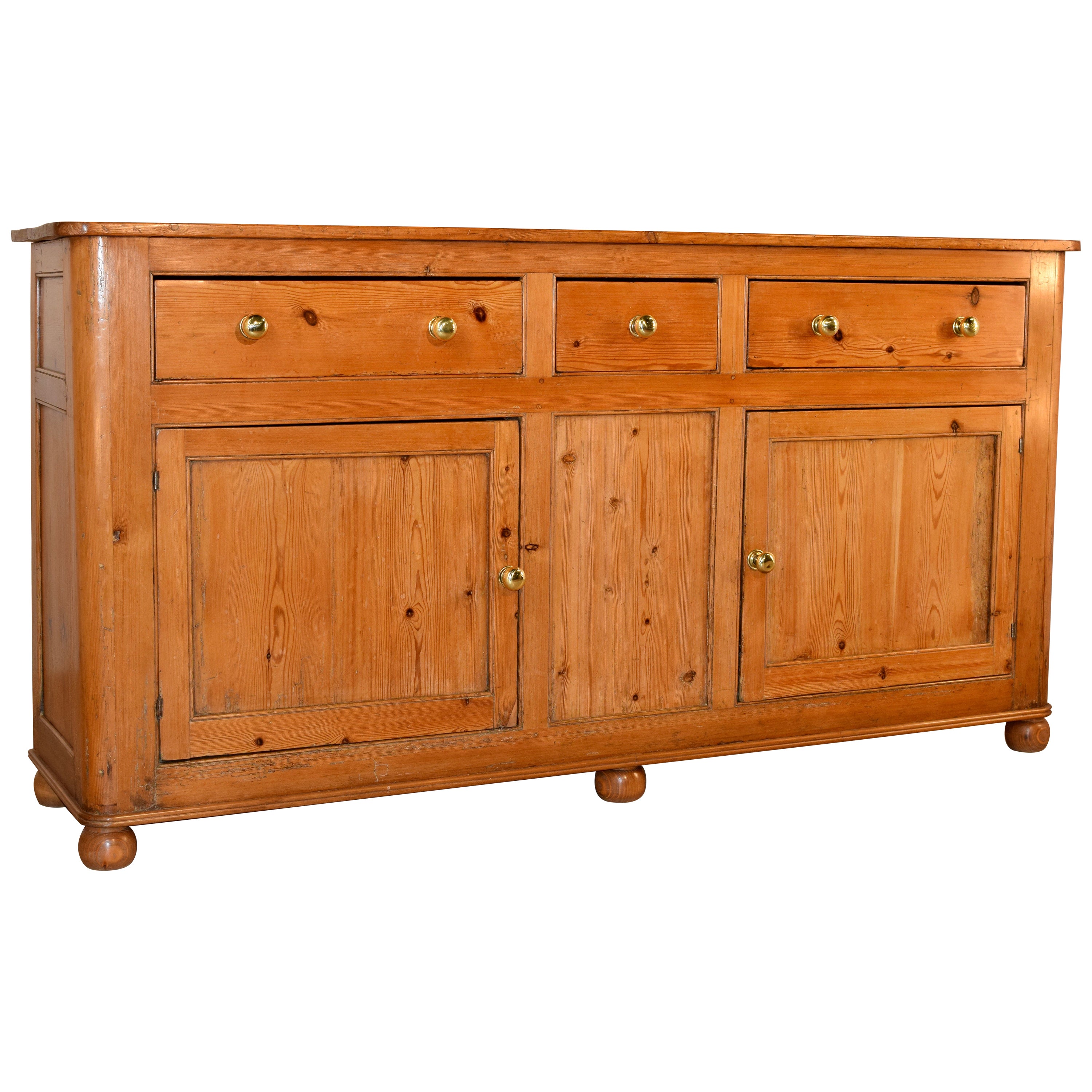 19th Century English Pine Welsh Dresser For Sale at 1stDibs