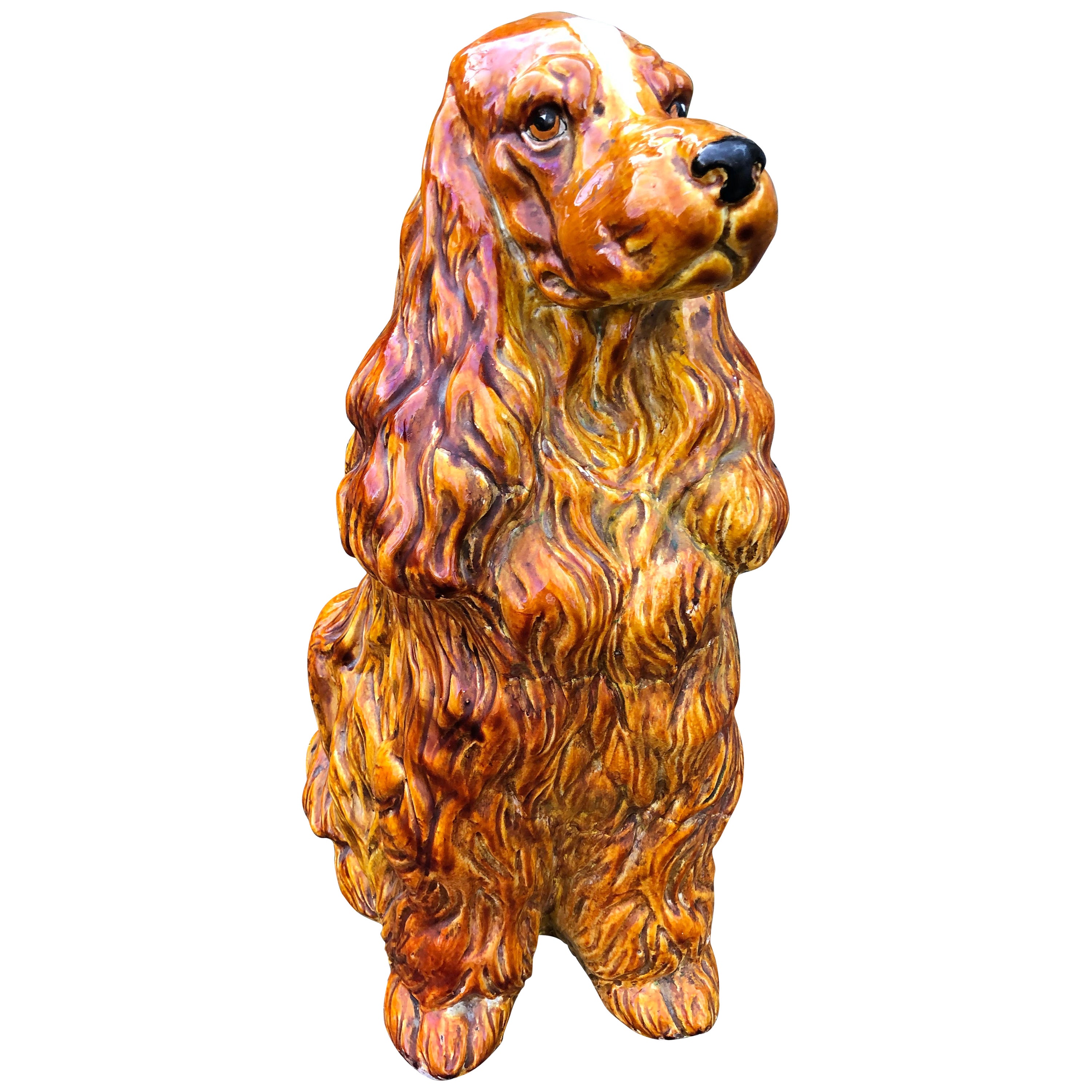 Bronze Statue of Cocker Spaniel, Statue of a Dog at 1stDibs