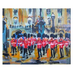 James Lawrence Isherwood 'English' Oil Guards Band Buckingham Palace, um 1970