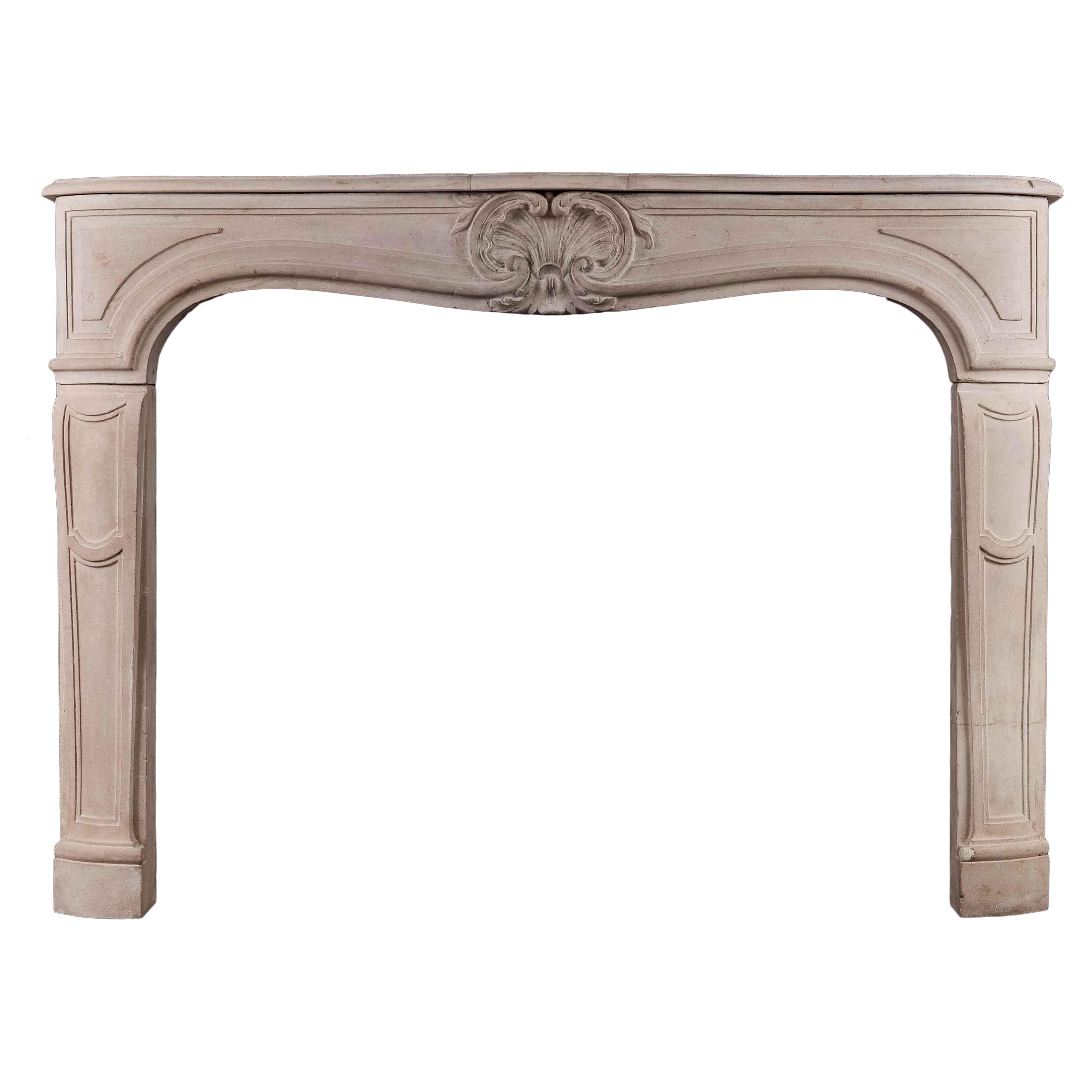19th Century French Louis XV Style Antique Chimneypiece
